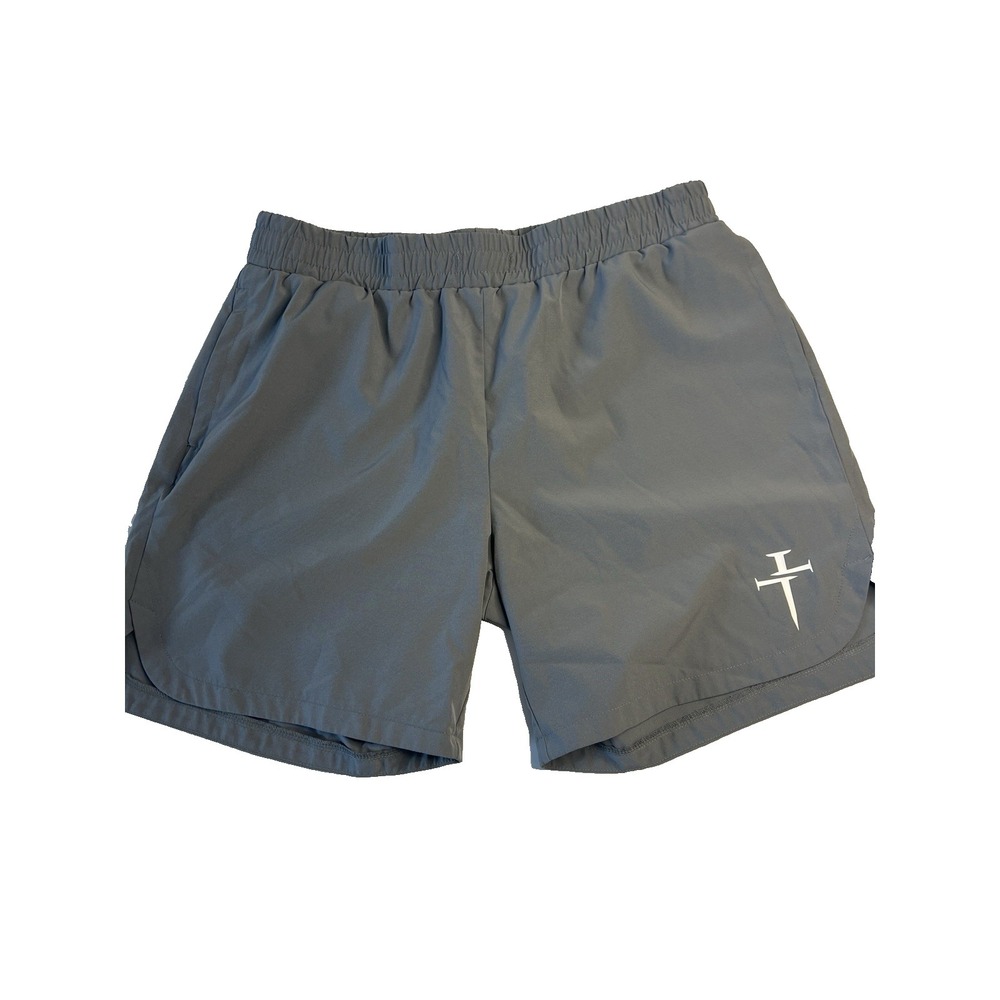 Three‎ Nails Clothing Men Active Shorts Gray Size XXL Lightweight